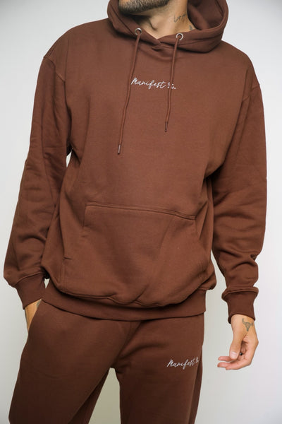 *LIMITED* MANIFEST HOODIE - CHOCOLATE