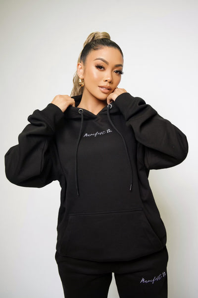 *LIMITED* MANIFEST HOODIE - BLACK