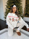 LOOKIN LIKE A SNACK CREWNECK - WHITE