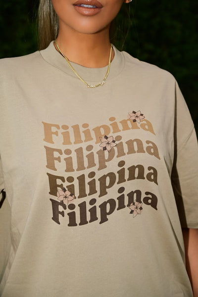 FILIPINA TSHIRT - KHAKI