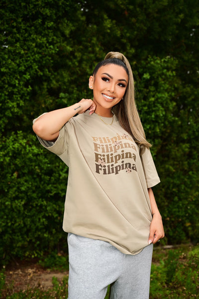 FILIPINA TSHIRT - KHAKI