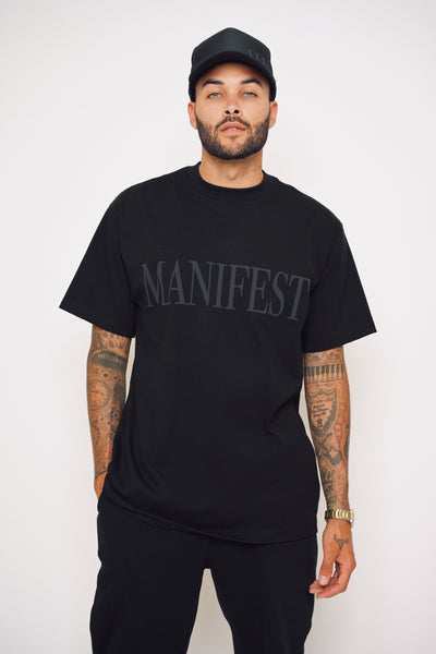 MANIFEST TSHIRT - BLACK