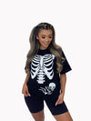 *PRE-ORDER* BABY SKELETON GLOW IN THE DARK TSHIRT - BLACK