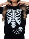 *PRE-ORDER* BABY SKELETON GLOW IN THE DARK TSHIRT - BLACK