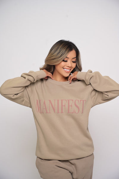 MANIFEST CREWNECK - SAND