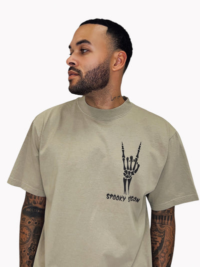 SPOOKY SEASON (NON GLOW) TSHIRT - OATMEAL