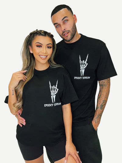 *PRE-ORDER* SPOOKY SEASON GLOW IN THE DARK TSHIRT - BLACK