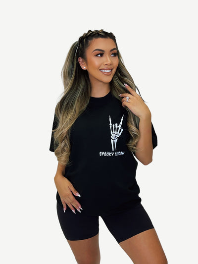 *PRE-ORDER* SPOOKY SEASON GLOW IN THE DARK TSHIRT - BLACK