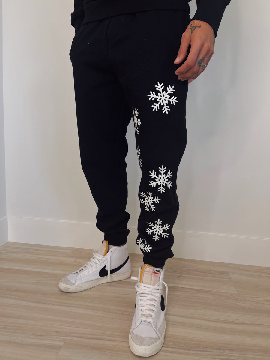 GLOW IN THE DARK SNOWFLAKE SWEATPANTS