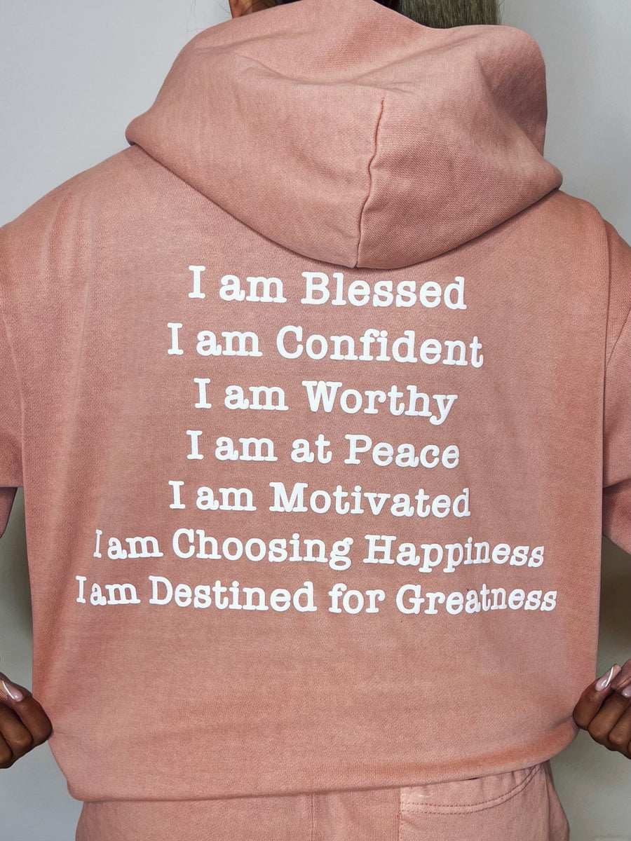 MANIFEST IT HOODIE - PASTEL PINK