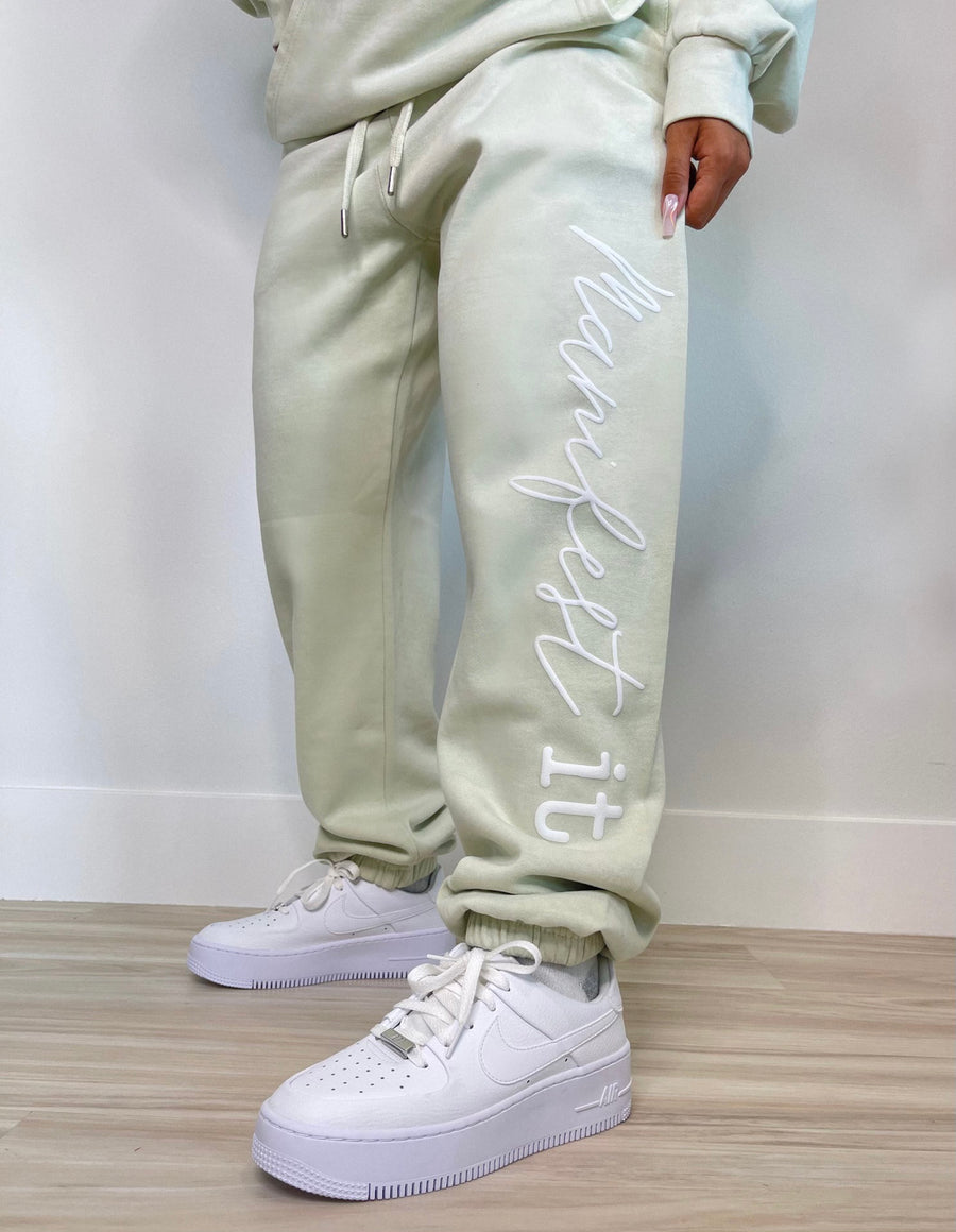 MANIFEST IT SWEATS - PISTACHIO