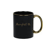 MANIFEST IT MUG - BLACK/GOLD