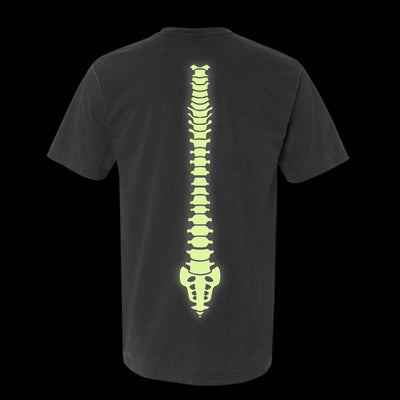 *PRE-ORDER* GLOW IN THE DARK SKELETON TSHIRT - VINTAGE GREY