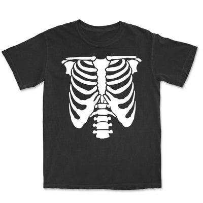 *PRE-ORDER* GLOW IN THE DARK SKELETON TSHIRT - VINTAGE GREY